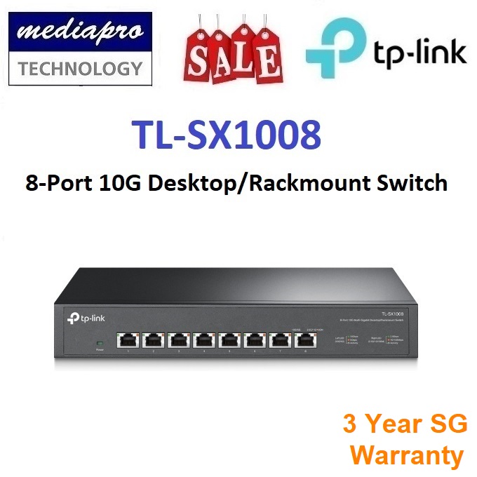 TP-LINK DS1008X Omada 8-port 10G Desktop/Rackmount Switch ( Mulit
