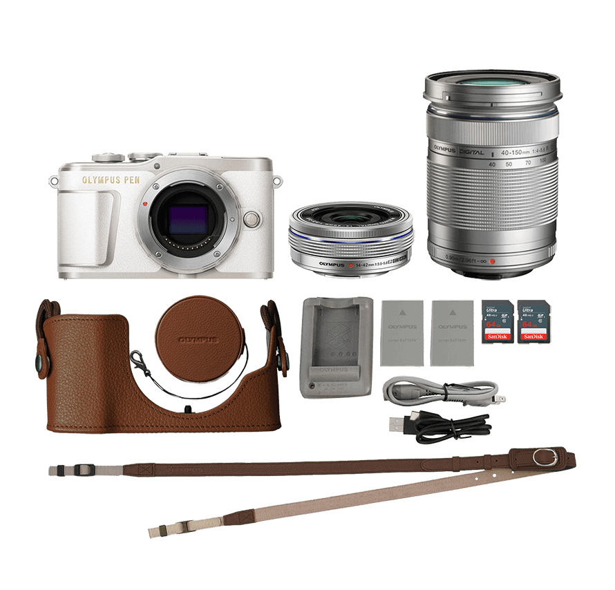 レンタル] オリンパス/OLYMPUS PEN E-PL9 標準&望遠レンズセット/三脚