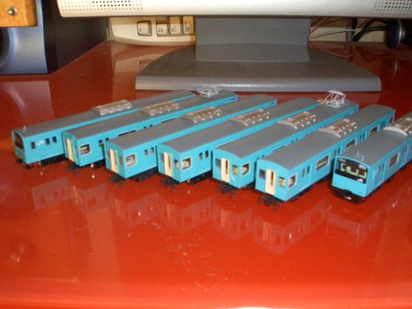 Nゲージの話5－3．グリーンマックス201系を作る | 鉄道模型 敷き布