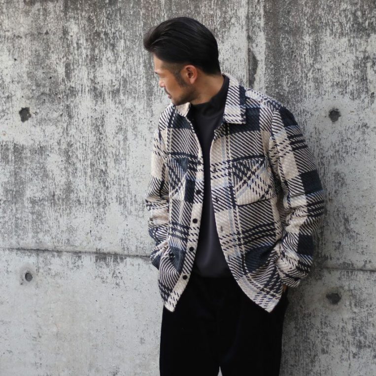 イギリス【ワックスロンドン/WAX LONDON】のチェックシャツ・CPO