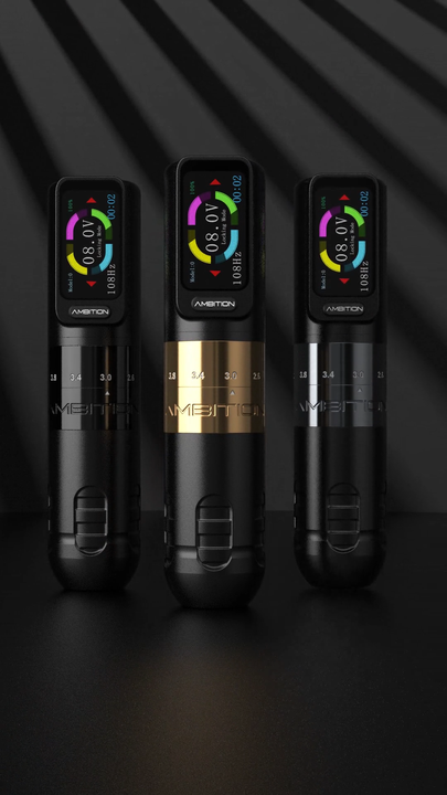 Ambition Seher 2.2-4.2mm調節可能ストロークプロ電気タトゥーガン