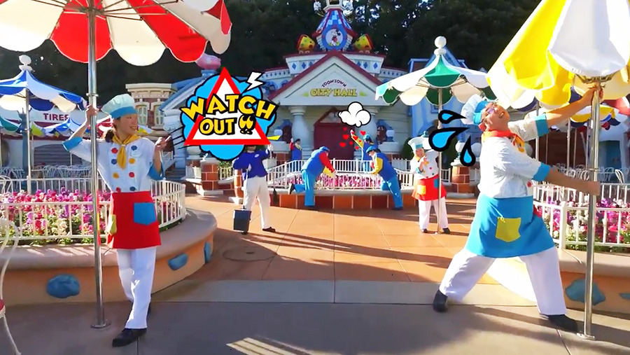 ディズニー】キャストがマネキンチャレンジ inトゥーンタウン