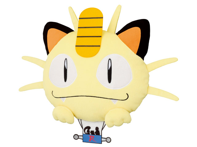 34cmもの「ニャース型気球」クッションがアミューズメント施設の景品に