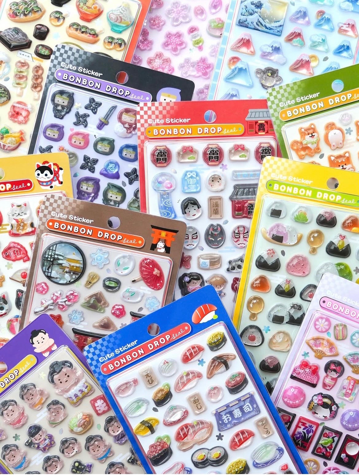 ボンボンドロップシールより「和柄」の新デザイン登場！ドンキやロフト