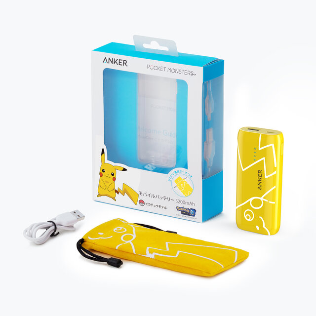 アンカーより「ポケモン モバイルバッテリー」が発売、伝説の三鳥や