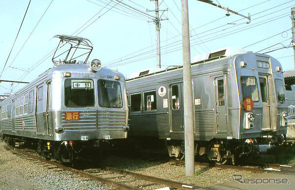 上田電鉄、日本初のステンレス車を城下駅で特別展示…元東急5200系の