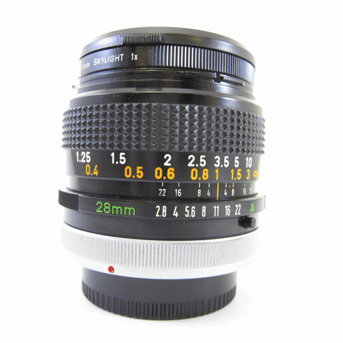 Canon FD Mount 28 mm F2.8 S.C. Wide Angle Lens - SLR Film Cameras