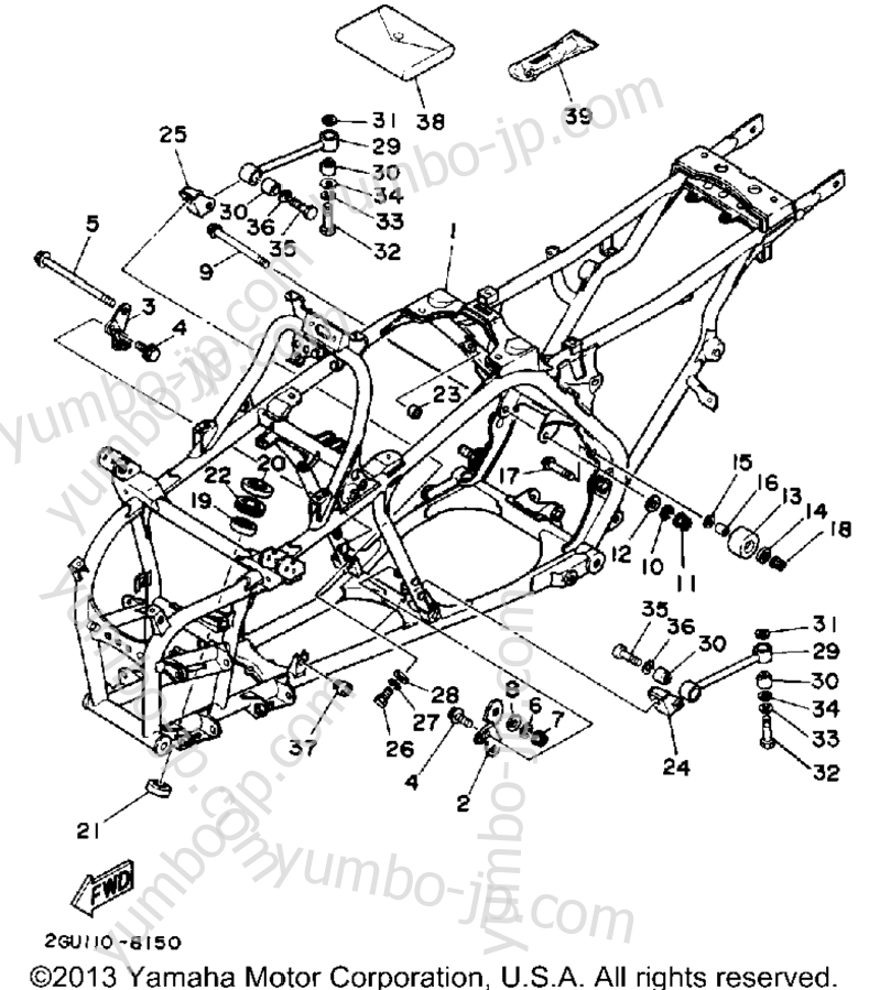 YUMBO | spare parts catalog for квадроцикла YAMAHA BANSHEE