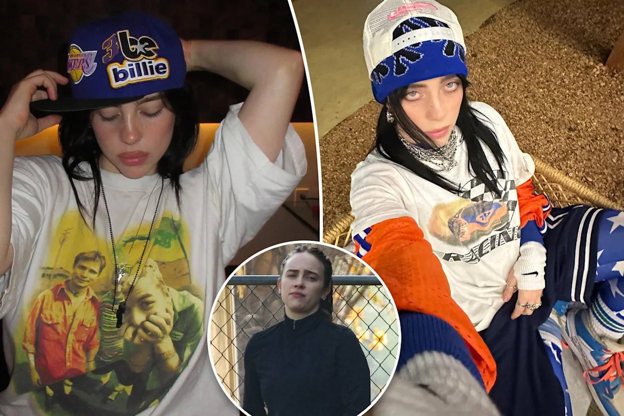 Billie Eilish swaps her signature baggy clothes for form-fitting