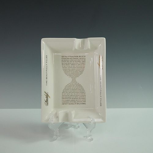 Davidoff Porcelain Cigar Ashtray, Time Beautifully Filled sold at
