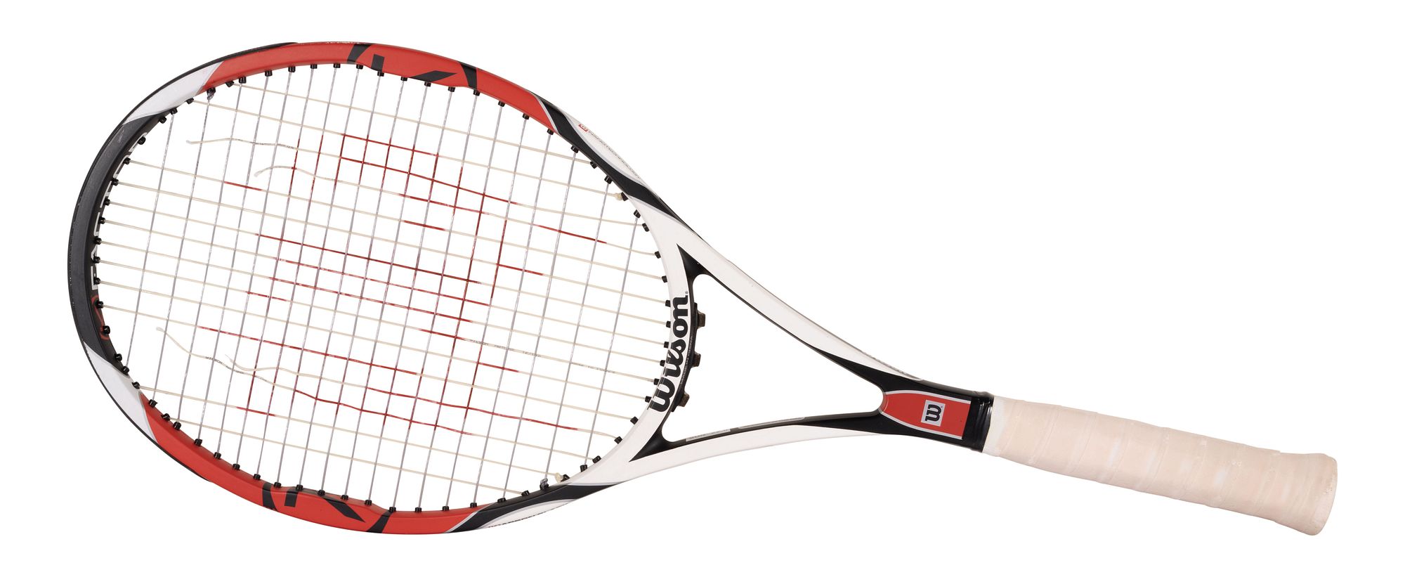 2007 Roger Federer Double-Signed ATP Match Used Wilson 'KSix-One