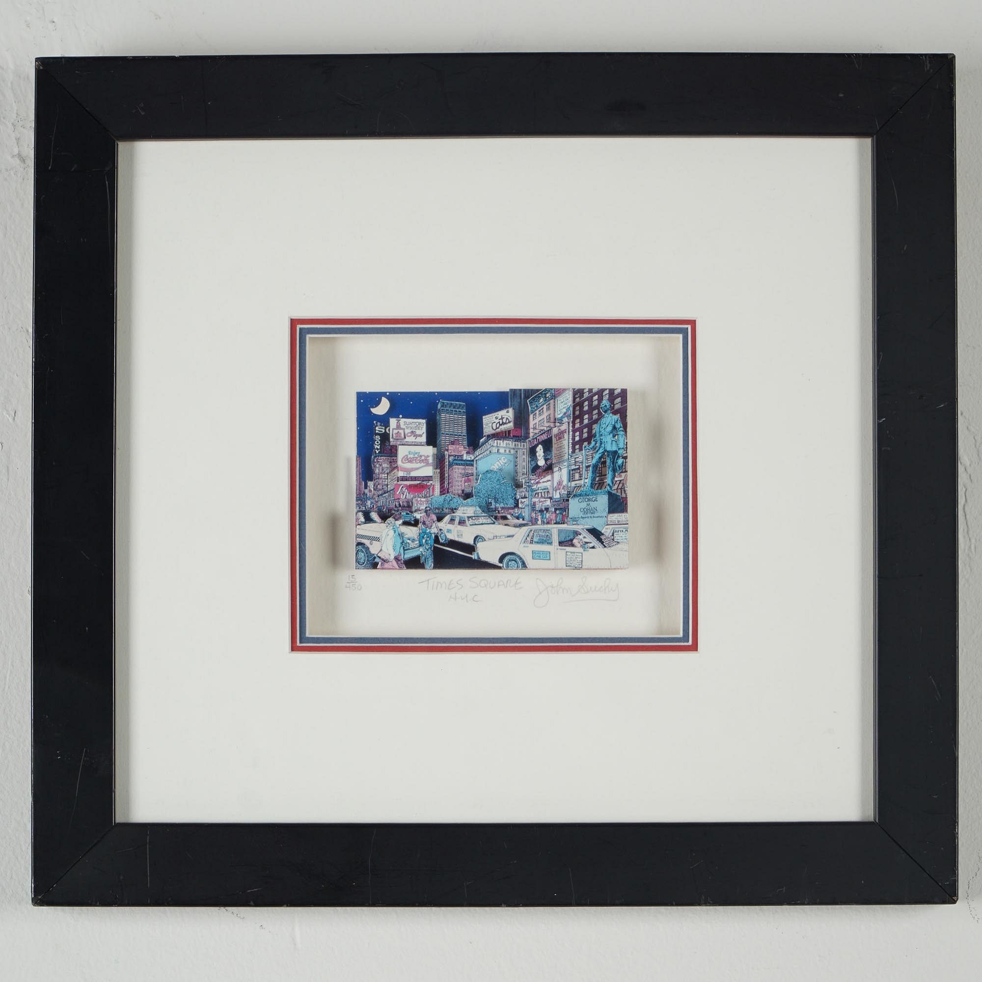 John Suchy, Times Square 3D Pop Art, Signed and Numbered for sale