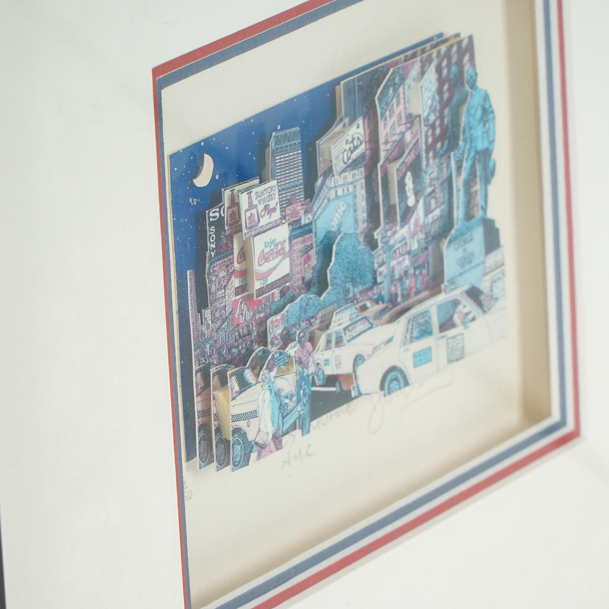John Suchy, Times Square 3D Pop Art, Signed and Numbered for sale