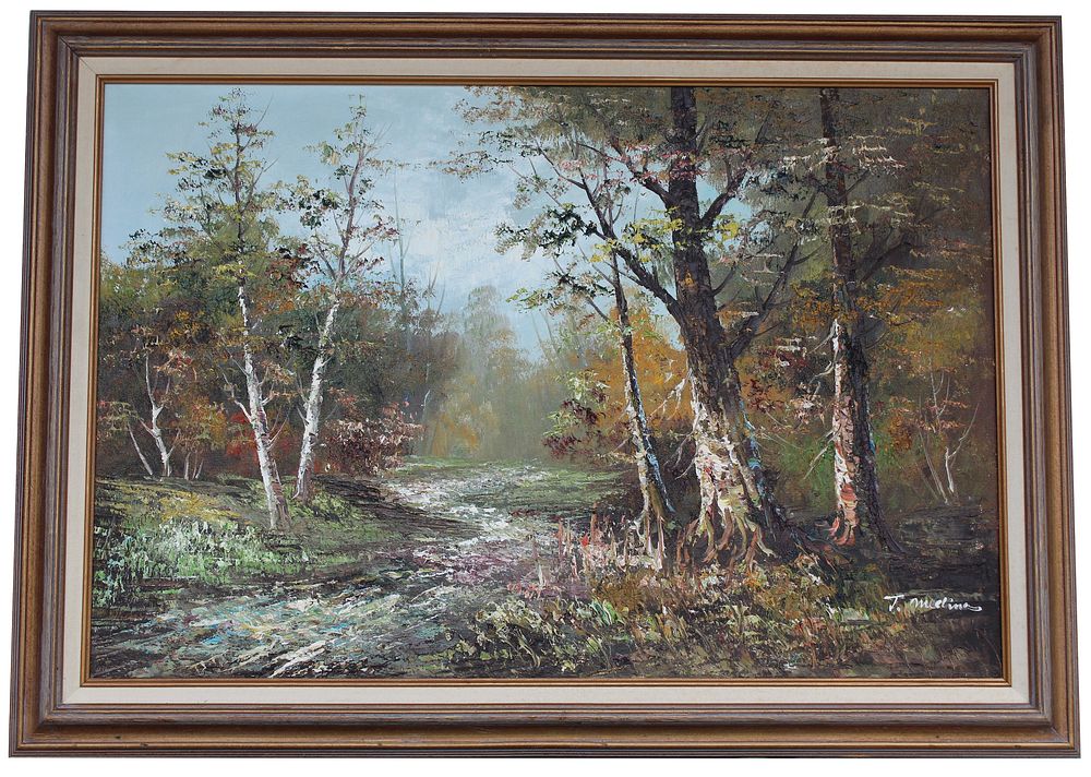 Alice J Medina (1922 - 2005) Wooded Landscape sold at auction on
