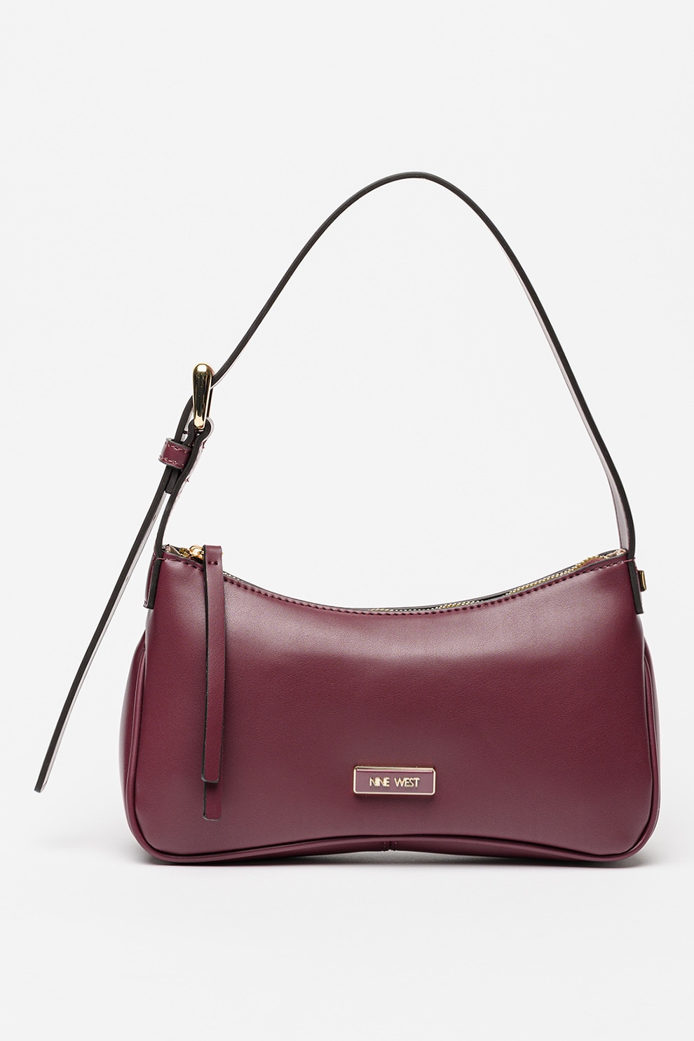 NINE WEST, Geanta din piele ecologica cu maner Adlee, Visiniu