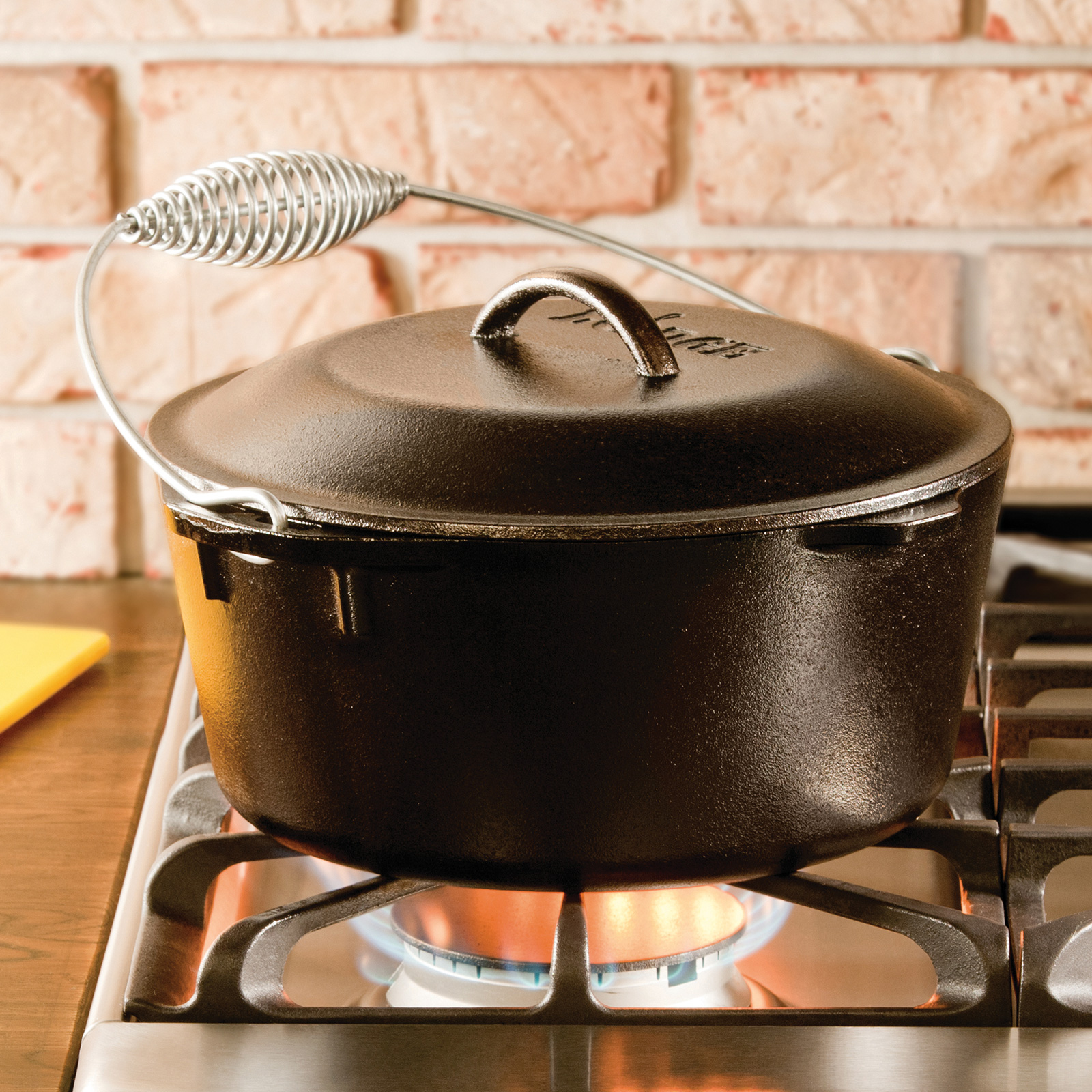 5 Quart Cast Iron Dutch Oven,（キッチンオーヴン10 1/4インチ