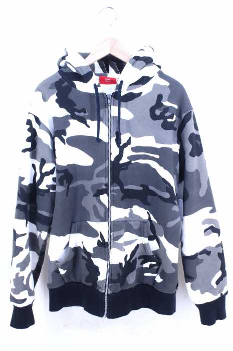 Supreme （シュプリーム） カモフラ柄 ジップアップパーカー Thermal