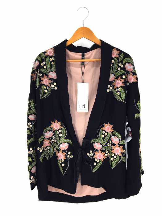 ZARA TRF （ザラティーアールエフ） 花柄刺繍ガウンジャケット
