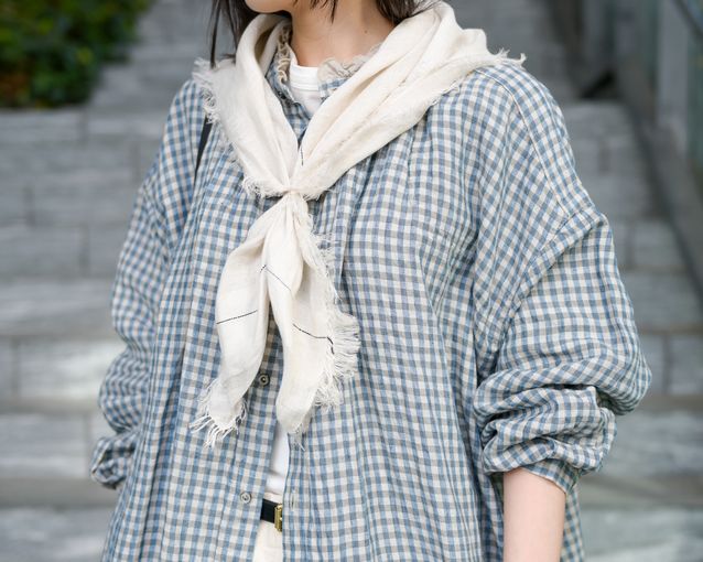 ギンガムとデニム | | nest Robe Shop Blog | nest Robe（ネストローブ