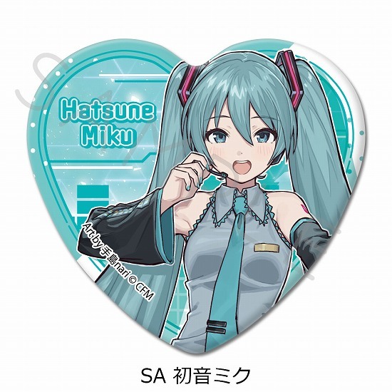 初音ミク ピアプロキャラクターズ ハート型缶バッジ 6個入り1BOX