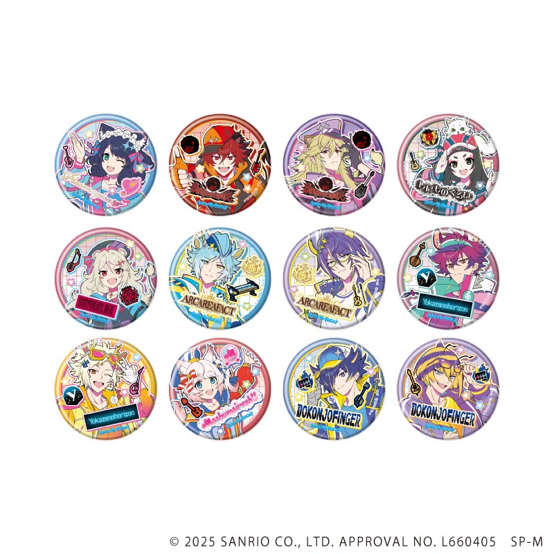 SHOW BY ROCK!! 缶バッジ 48 カラフルポップver. 描き下ろしイラスト