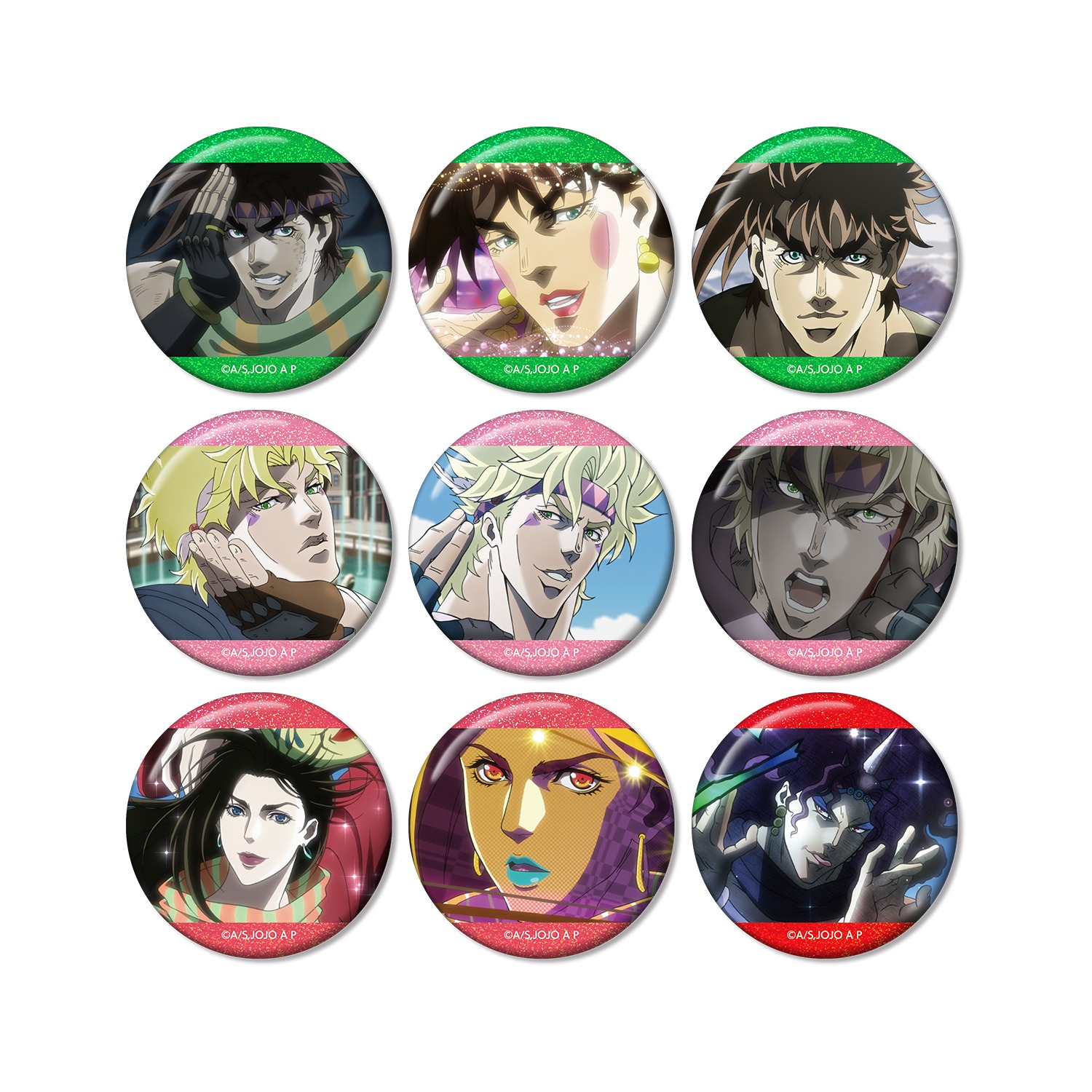 ジョジョの奇妙な冒険 戦闘潮流トレーディング場面写ホログラム缶