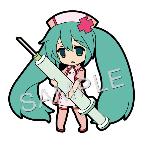 HS購入特典付属】ぴくりる！ 初音ミク ラバーストラップ ＃01恋色病棟