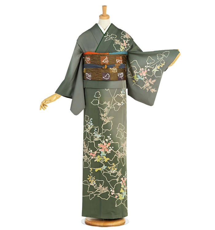 手描友禅 訪問着 No.AA-4285-Mサイズのレンタル｜きもの365