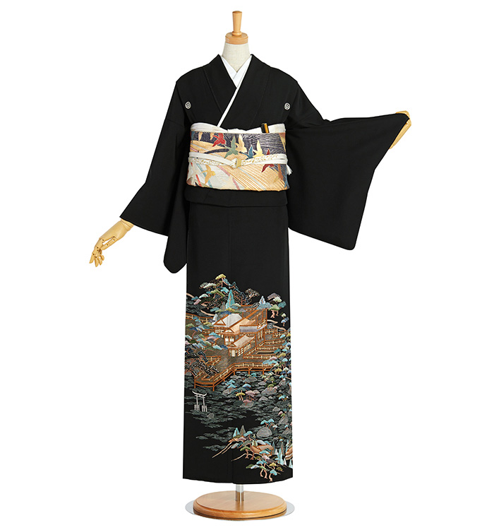 総刺繍 黒留袖 No.CA-2116-Mサイズのレンタル｜きもの365