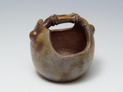 城南骨董-備前焼 花器 小野田瑞穂 295