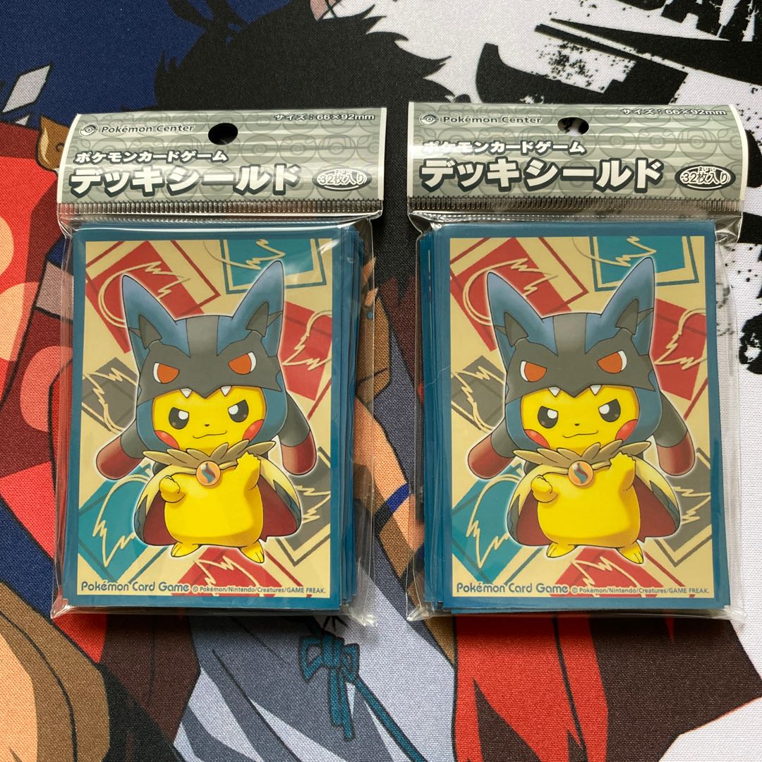 デッキシールド メガルカリオのポンチョを着たピカチュウの通販