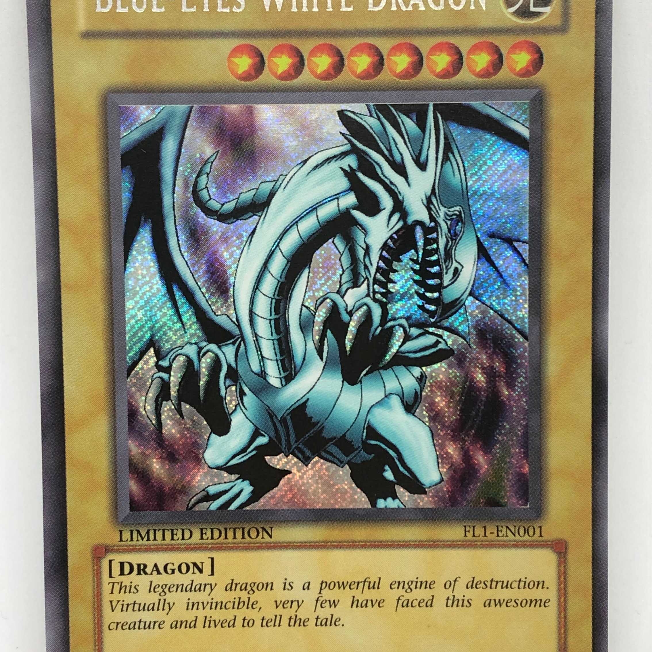 遊戯王 英語 青眼の白龍 シークレット FL1 ブルーアイズ EX 1枚の通販