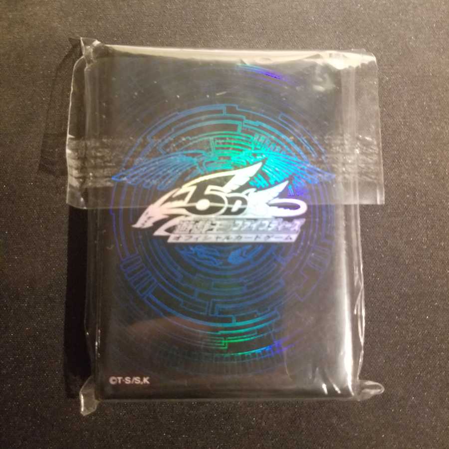 遊戯王 初期 スリーブ 公式 5d's ブルー 青 100枚 未使用 遊戯王 公式