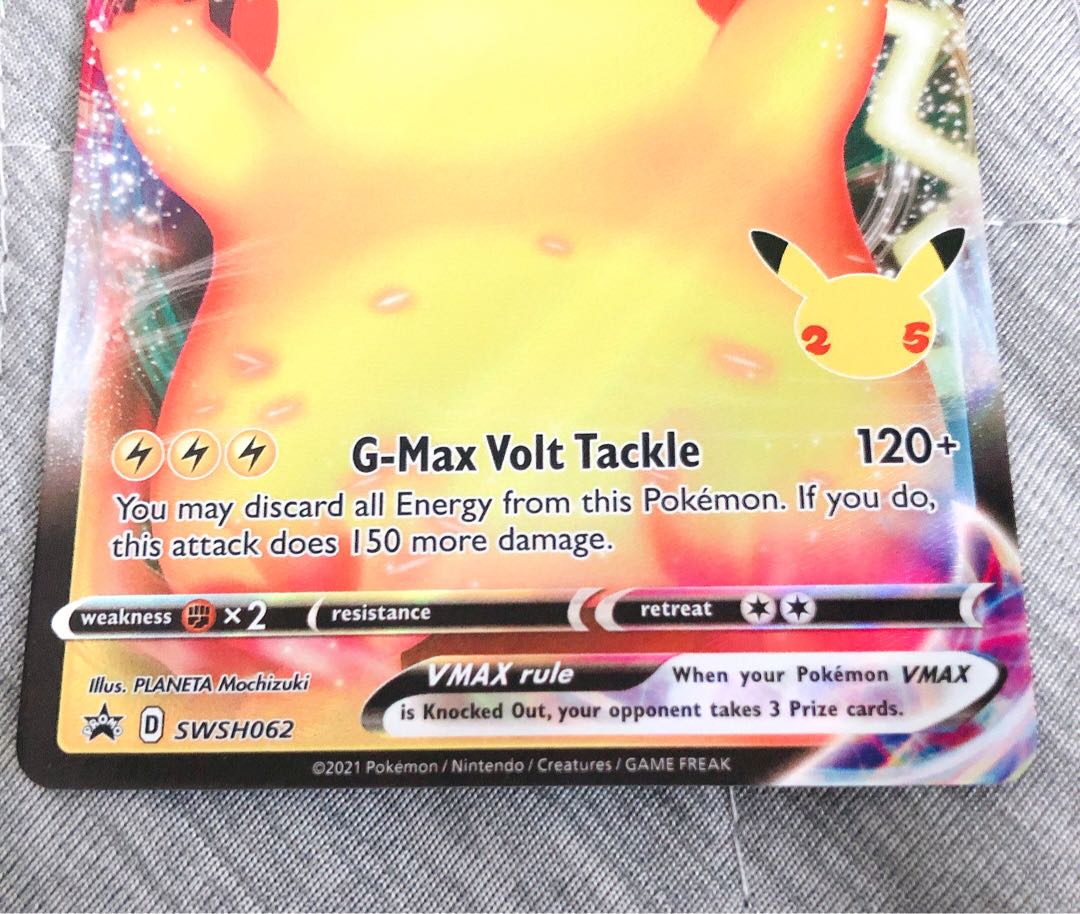 美品 ピカチュウVMAX 25th 海外プロモ 1枚の通販 はちショップ