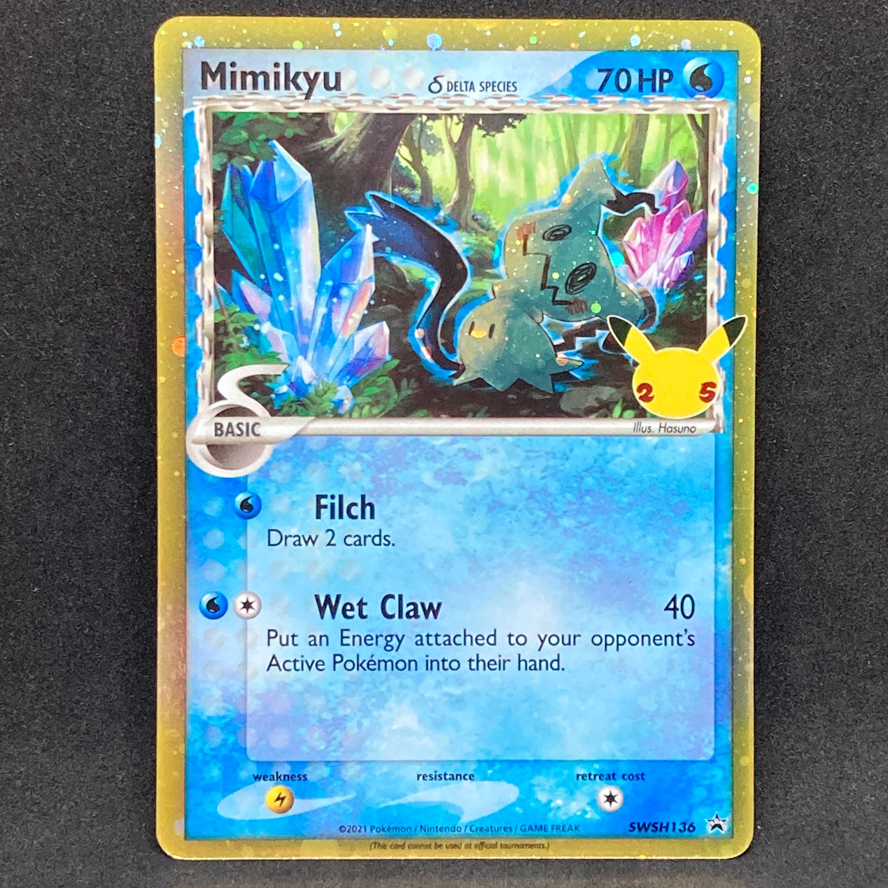 ポケモンカード 海外 ミミッキュδ-デルタ種 プロモ 英語 25th 25周年 1