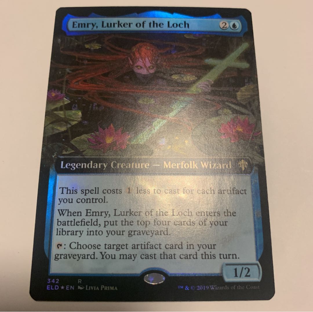 湖に潜む者、エムリー 拡張FOILサインド 湖に潜む者、エムリー 拡張