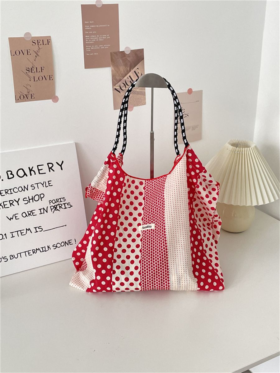 新作 レディース ショルダーバッグ トートバッグ 肩掛け ポケット 水玉