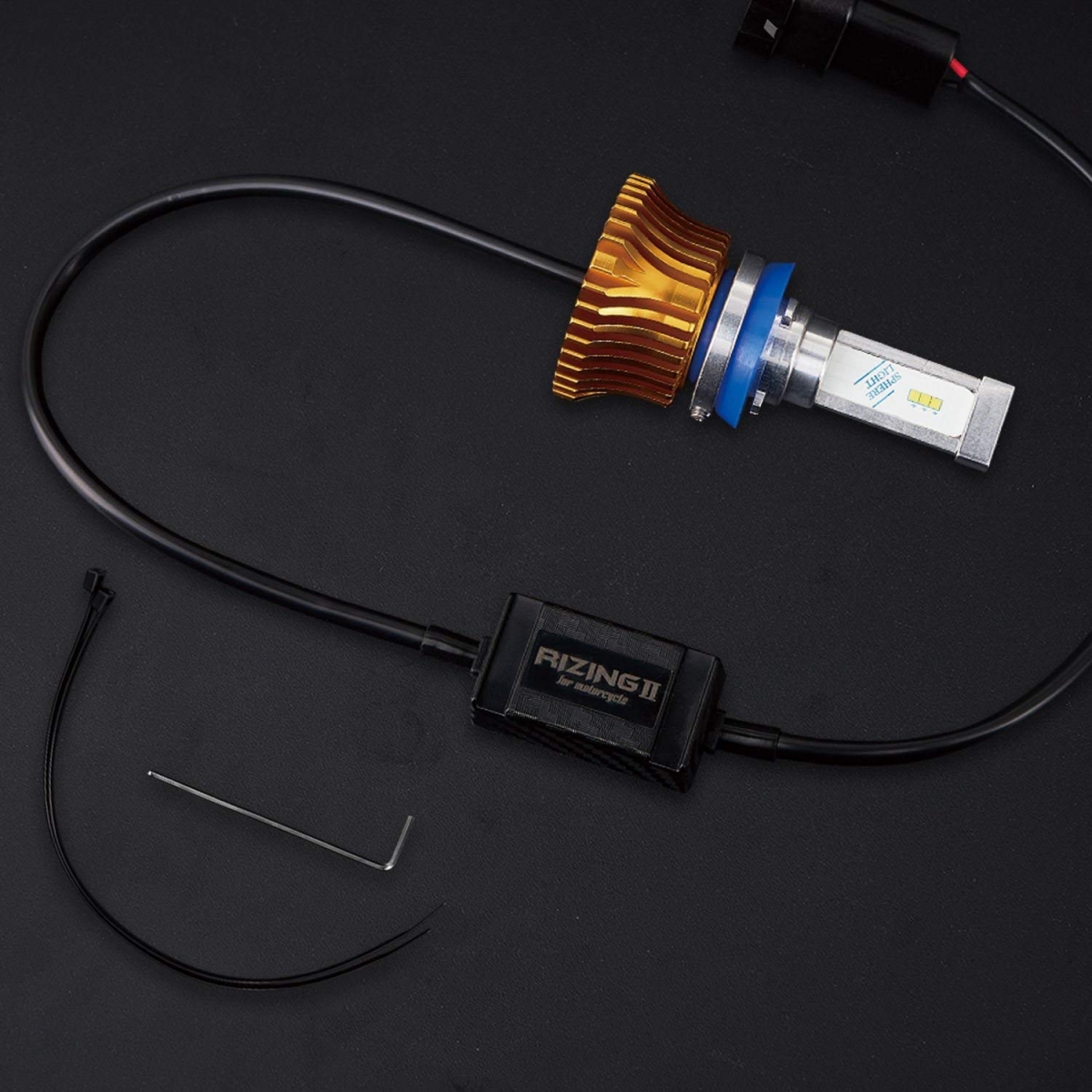 バイク用LEDヘッドライト RIZING2 H9/H11 6000K 2年保証 [SRBH9060-02