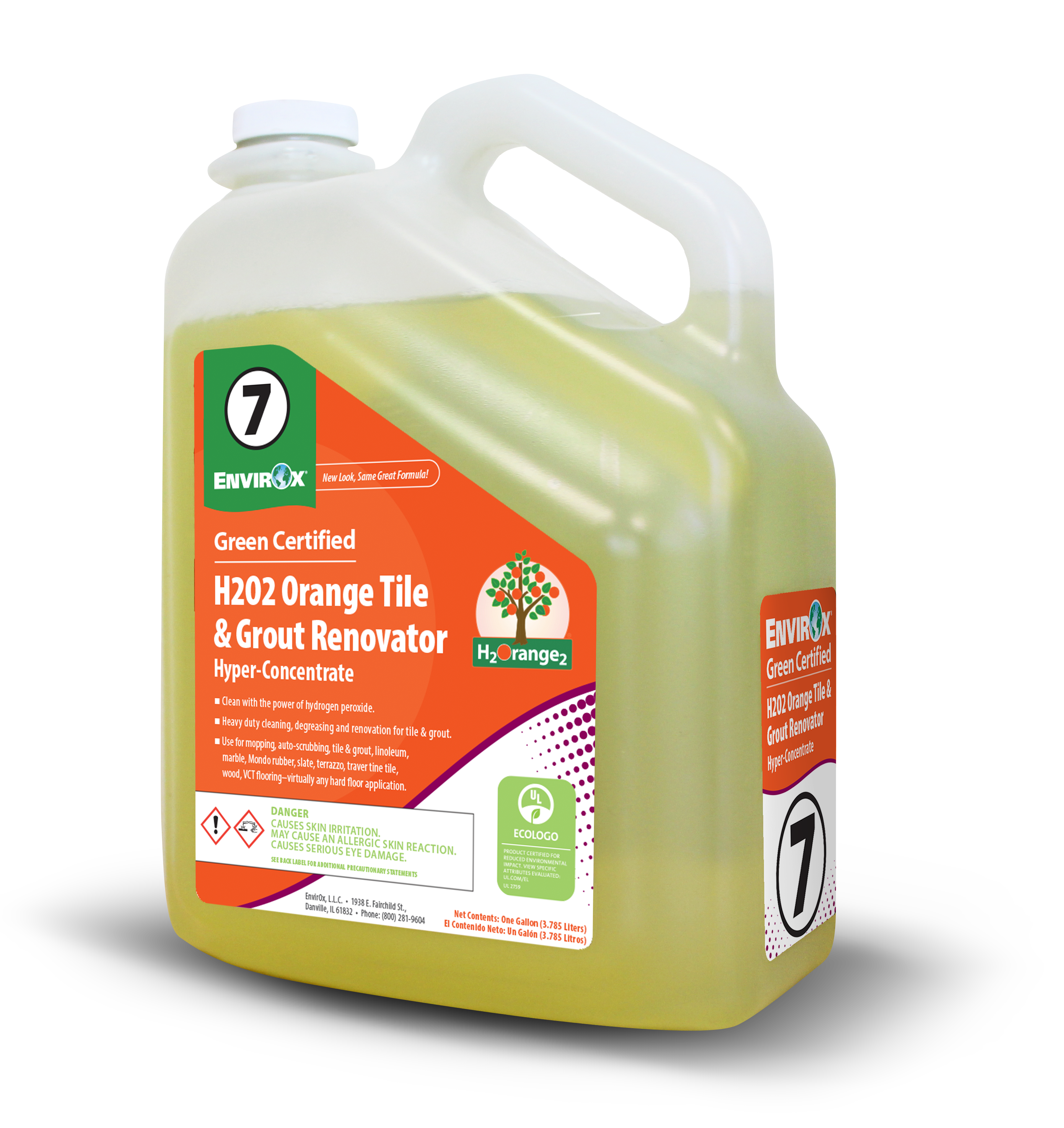 Green Certified H2Orange2 H2O2 Orange Tile & Grout Renovator
