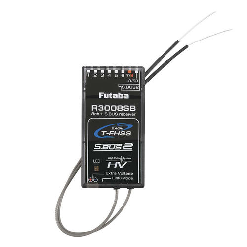 Futaba R3008SB 2.4GHz Telemetry Receiver -Compact & Reliable - RMRC