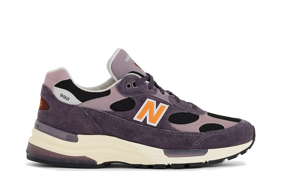 New Balance 992 Dark Ice Wine/Black/Sizzle U992OP | Kicks Finder