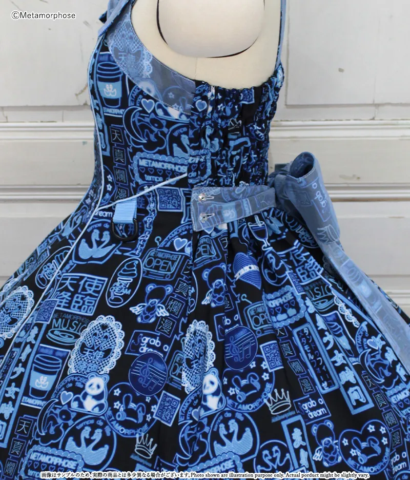 Cyber Neon Girl Flared JSK | metamorphose temps de fille - gothic