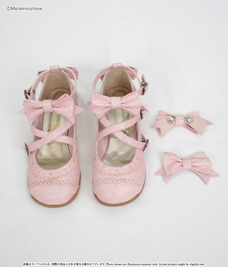 トリプルリボンクロスストラップシューズ - 靴 | メタモルフォーゼ