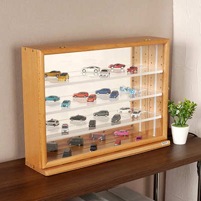 WEB限定品】ナカバヤシ LEDライト付き コレクションケース ワイド 透明