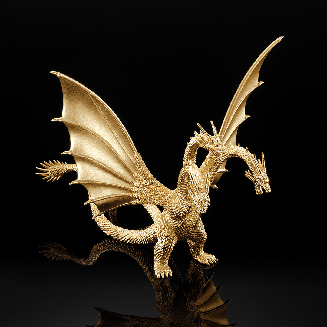 7体限定】 「キングギドラ」(1991) ゴールドモデル（K18イエロー