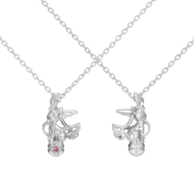 ニンフィア&モンスターボールネックレス シルバー ポケットモンスター