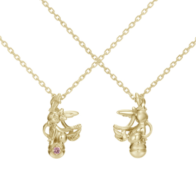 ニンフィア&モンスターボールネックレス K18イエローゴールド