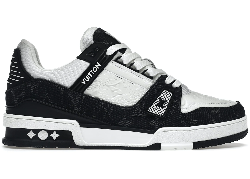 Pre-Order Louis Vuitton LV Trainer White Black -1A9JGT - Hype Merch