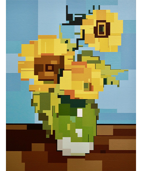 アダム・リスターの個展を伊勢丹新宿店で開催｜世界の名作をピクセル化