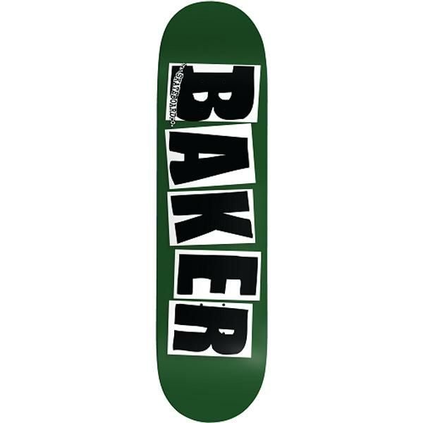 BAKER【ベイカー】スケボーデッキ/BRAND LOGO グリーン F-GRN 7.875
